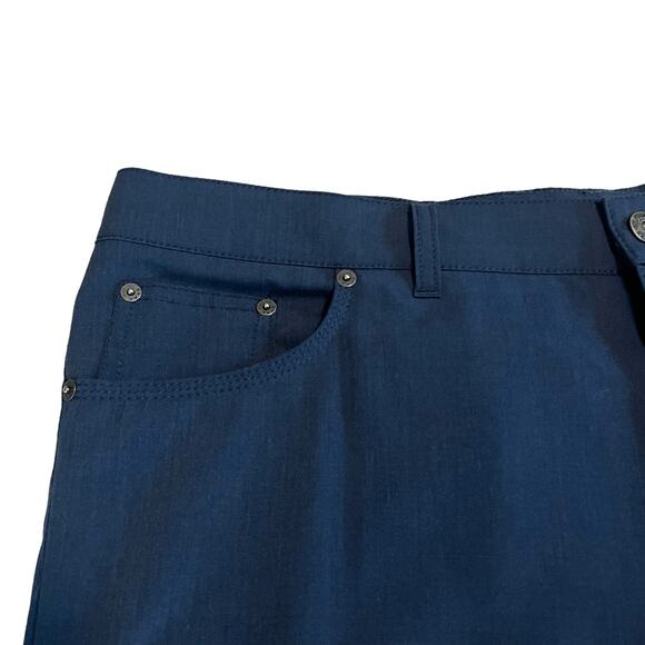 Brax Men's Cooper Regular Fit Straight Pants Navy - Picture 4 of 7